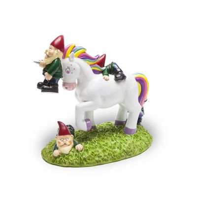 Nain de jardin Attaque de Licorne Nain de jardin Attaque de Licorne