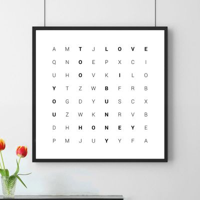 Pêle-mêle de mots - Affiche personnalisée Pêle-mêle de mots - Affiche personnalisée